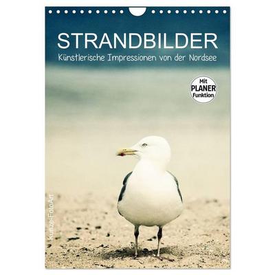 Strandbilder - Künstlerische Impressionen von der Nordsee (Wandkalender 2027 DIN A4 hoch), CALVENDO Monatskalender