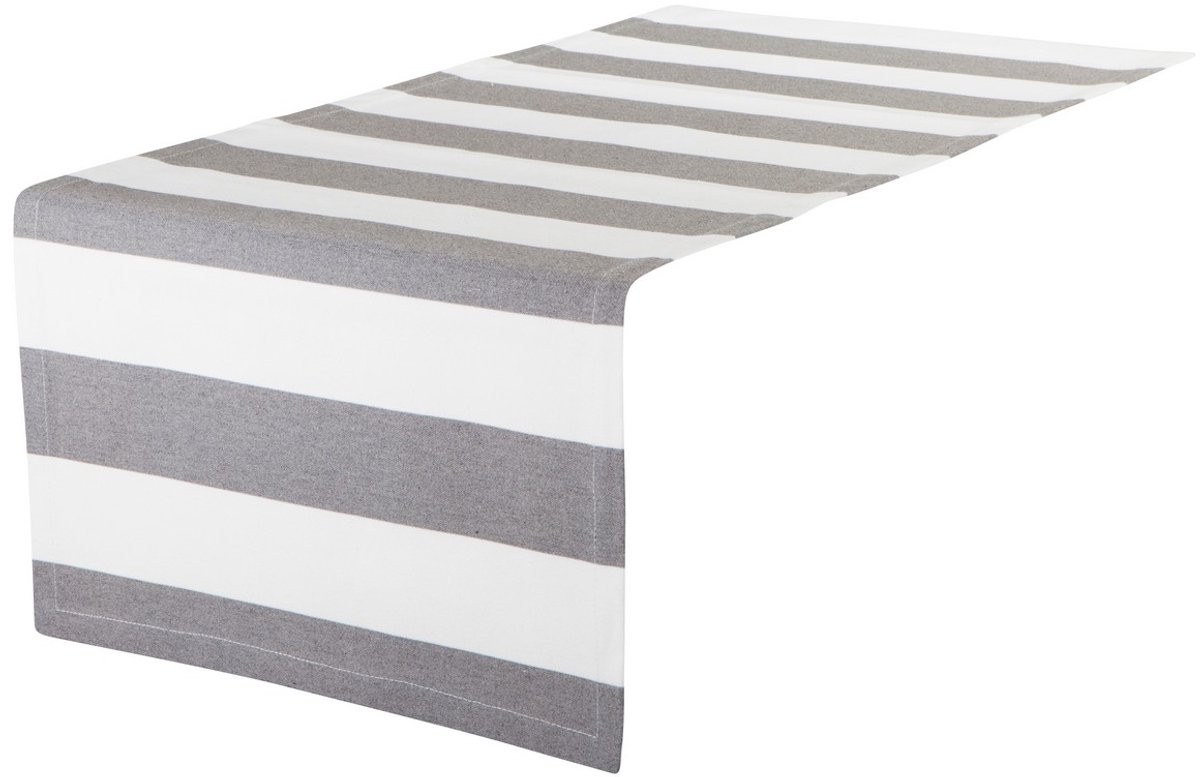Linen & More Tafelloper Mireille Anthraciet 40 x 145 cm