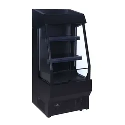 IMPULSKÜHLER 165 L Schwarz –  Getränke-Kühler mit Umluft & LED