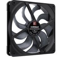 NF-A14x25 G2 PWM chromax.black, Gehäuselüfter schwarz, PWM-Anschluss, 140 mm