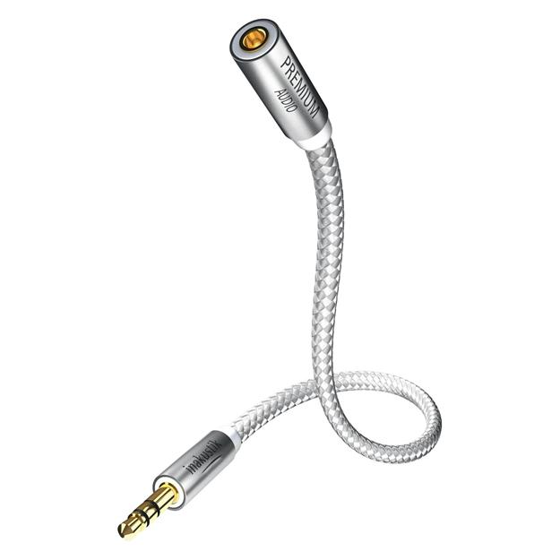 Inakustik Premium 3.5mm Stereo-Klinken Verlängerungskabel (2 m, AUX Kabel) (00410202)