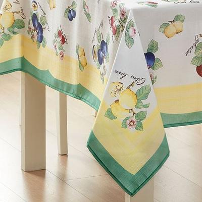 Threadmade Home Llc Villeroy & Boch French Garden Fleurance Rectangle Tablecloth White, 60 x 102, White