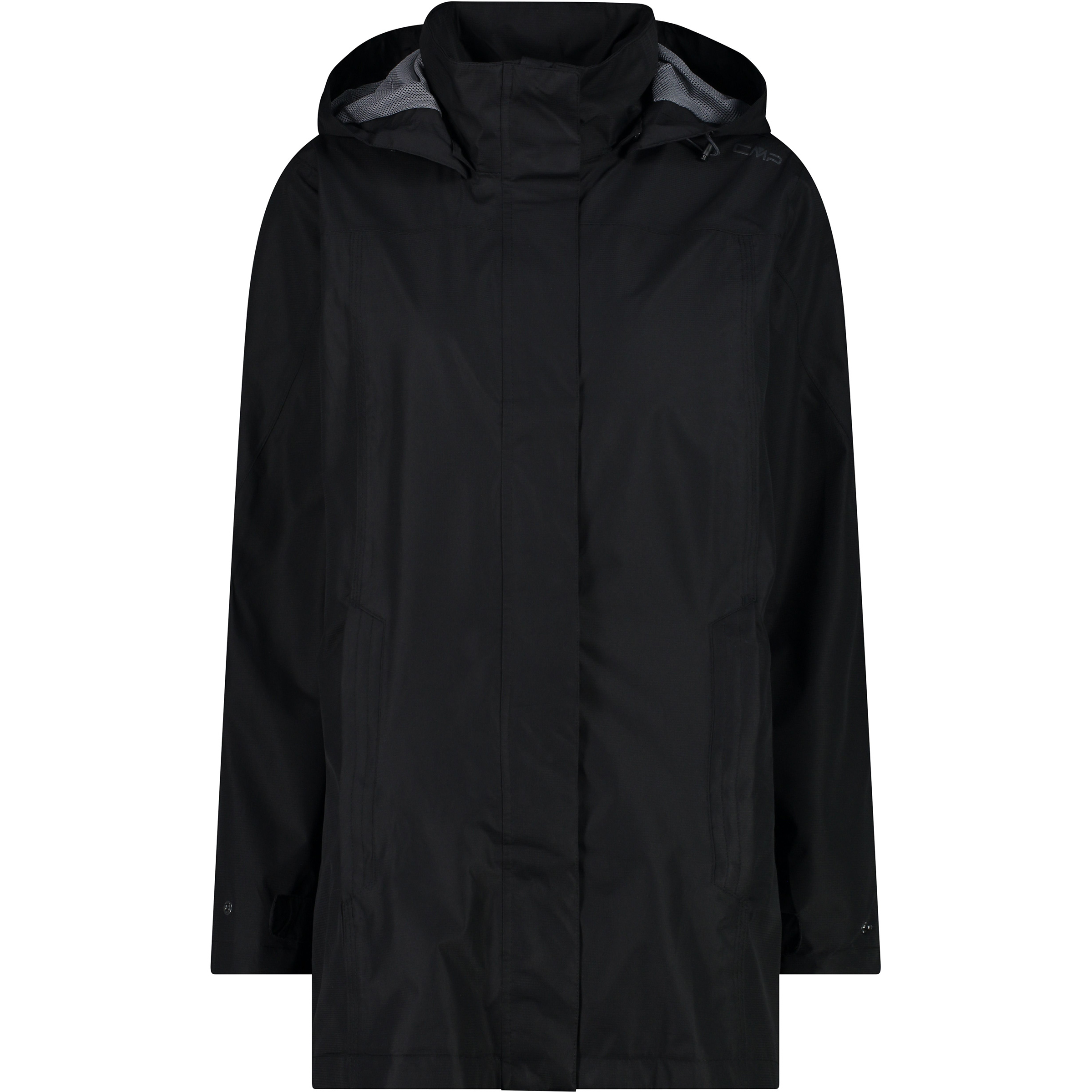CMP Rain Button Damen Regenjacke schwarz Größe XL Trekking Klein verpackbar Wasserabweisend