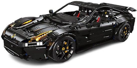 Selius Bouwstenen Set Modelauto - 3097 Stuks - Zwart - Technisch Speelgoed met Instructie