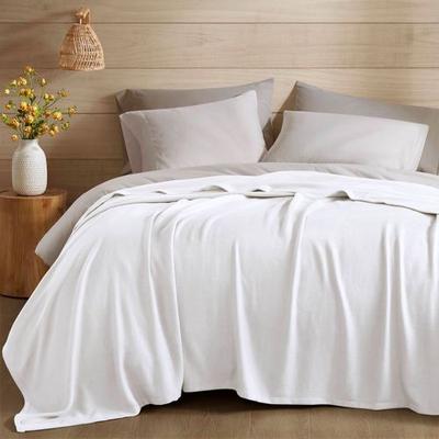 Jla Home/Bed Elegance Blanket, Full / Queen, White