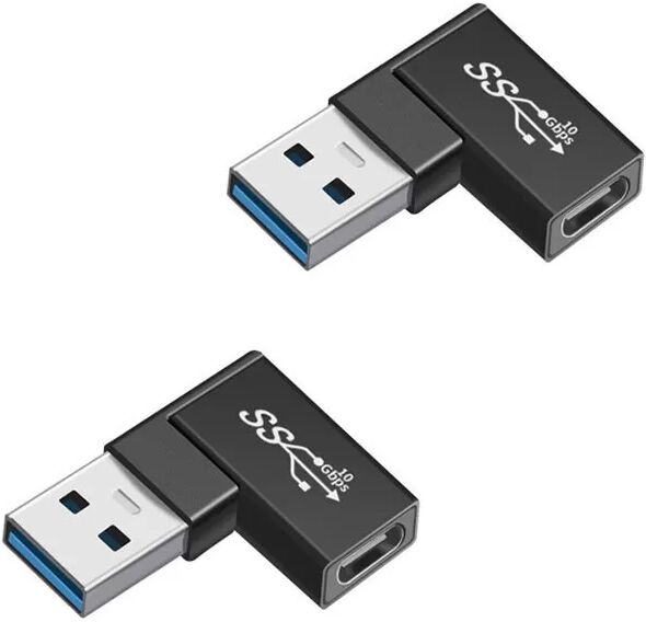 INF TYPE-C Buchse auf USB Stecker Winkeladapter (2er-Pack) - Schnellladung & Datenübertragung