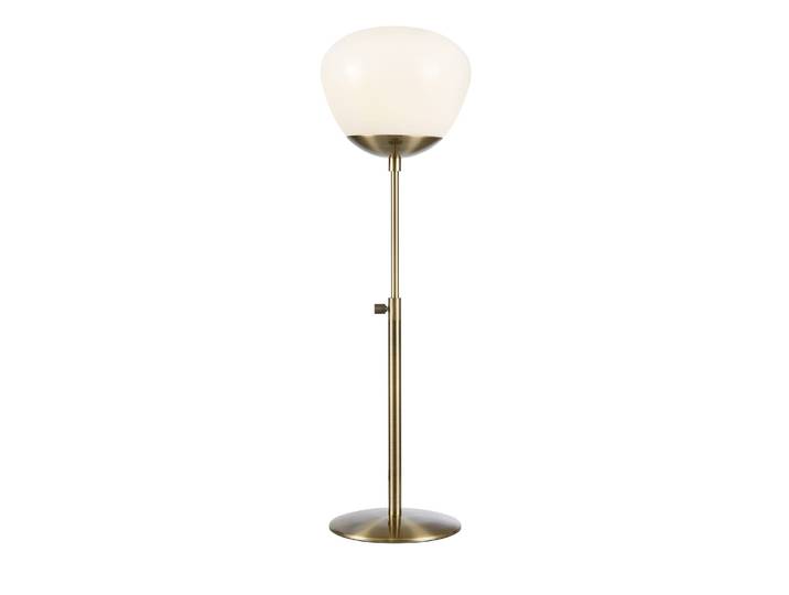 Lampe de table 1xE14 blanc et laiton antique