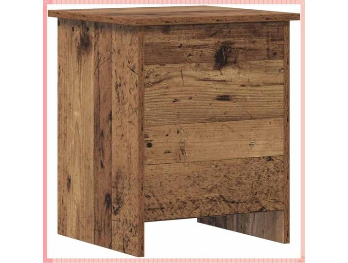 Coffre de rangement avec stockage - Bois - Rangement - Intérieur - Bois ancien - 40x40x50 cm