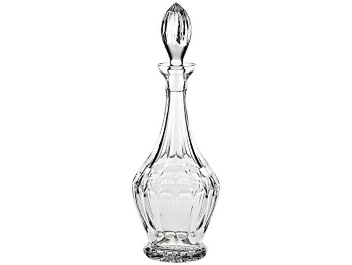 Karaffe Dekanter Dekaner Dekanflasche Dekaner Dekankaraffe Whiskeykaraffe Likörkaraffe Rhombus Transparent 1.100 ml H 38,5 cm Kristallglas