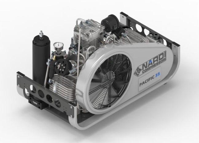 Aerotec Compresseur haute pression/air respirable PACIFIC E 35 - 225 bar (201401027)