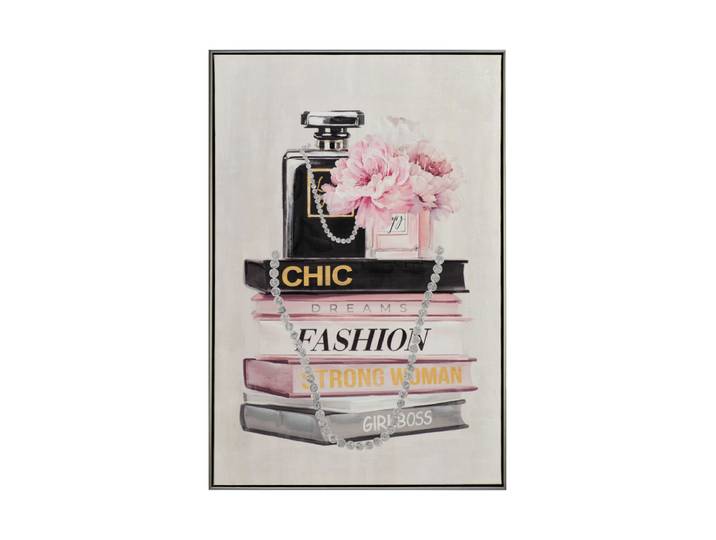 Handgemaltes Bild „Fashionbücher“ 62.5 x 92.5 cm Multicolor Crea Collection