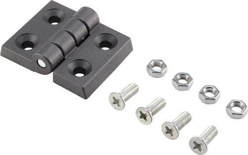 Basetech Kunststoff-Scharnier 60x45x8mm 60mm 1St.