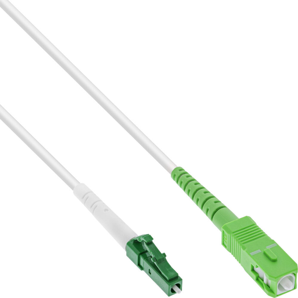InLine 88405 Single-mode glasvezelkabel FTTH LC/APC 8° naar SC/APC 8° 9/125µm OS2, 5 meter