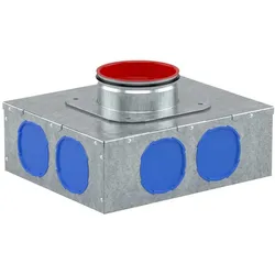 Kermi x-well Luftverteiler 8-fach VMR1, rund NW125, für NW75 und NW90
