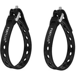 FIXPLUS Spanngurt Strap nano/slim fit | 23 cm | schwarz | 2 Stück