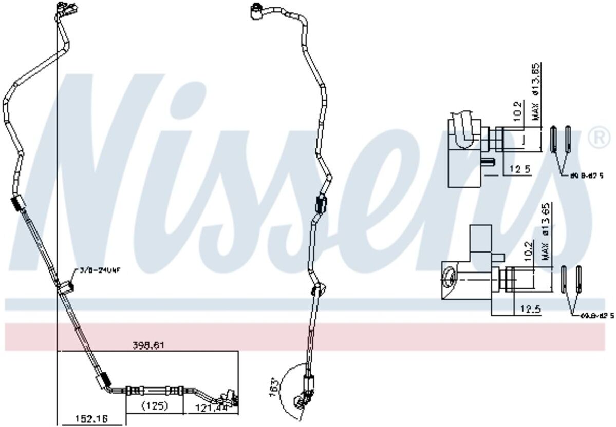 Klimaanlageleitung NISSENS NIS 843418