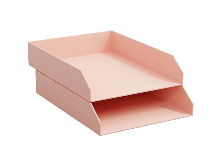 Dokumentenablage Bigso Box - Farbe: Dusty Pink - Material: Papier