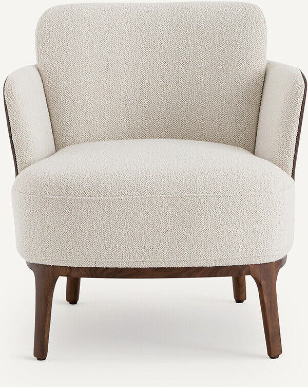 AM.PM Fauteuil pied noyer et tissu bi-matière, Jabote