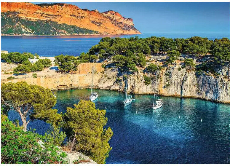 Puzzle 1000 pcs Collection Evasion La calanque de Port-Pin, Marseille - Nathan