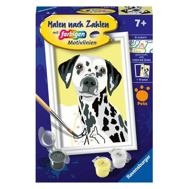 Ravensburger Malen nach Zahlen 23755 - Niedlicher Hund - Kinder ab 7 Jahren (23755)