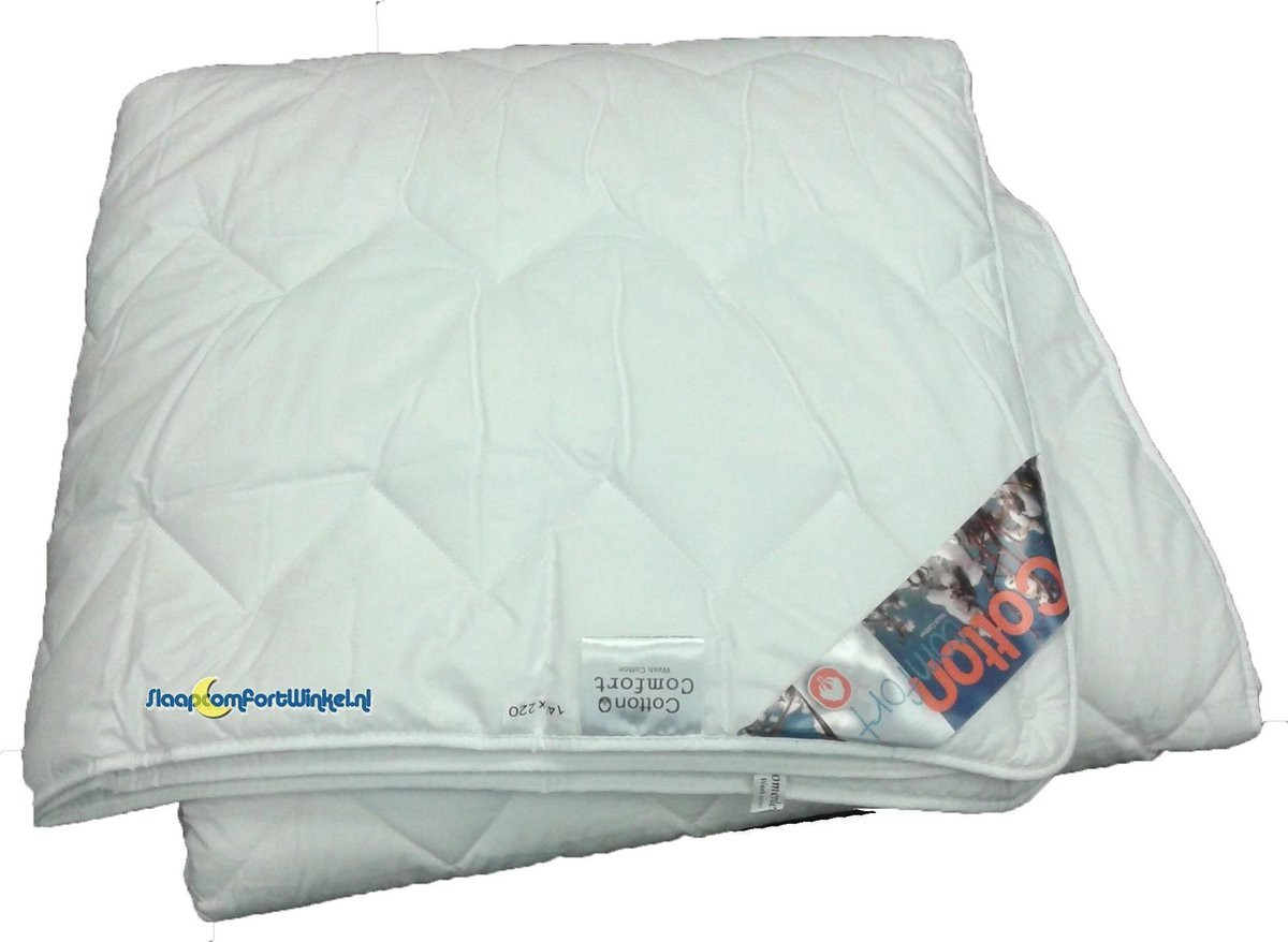 TIMZO Cotton Comfort 4-Seizoenen Dekbed voor volwassenen - 100% Katoen - Wit