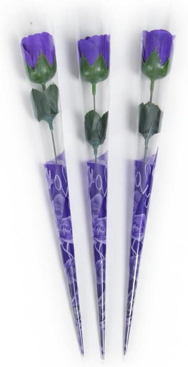 Geurende Roos Kunstbloem Decoratie Paars