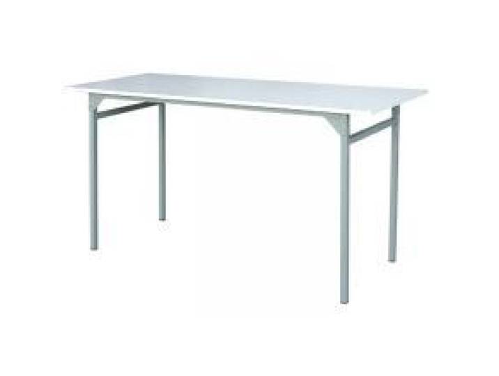 Table pliante bois - Outifrance - Plateau mélamine blanc - Pliant - Intérieur - Essentiel