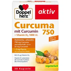 DOPPELHERZ Curcuma 750 Kapseln 30 St