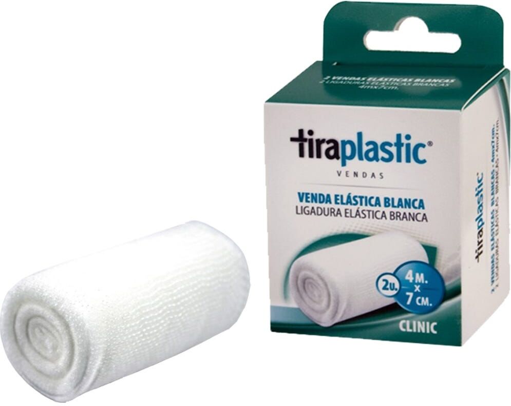 IBERPOS Venda Elastica Tiraplastic Blanca 4 X 7 Cm 2
