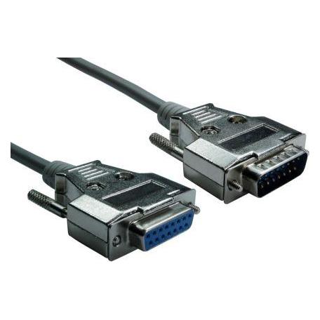 RS PRO Serielles Kabel / Sub-D, 15-polig Stecknippel / Su (3 m) (2369145)