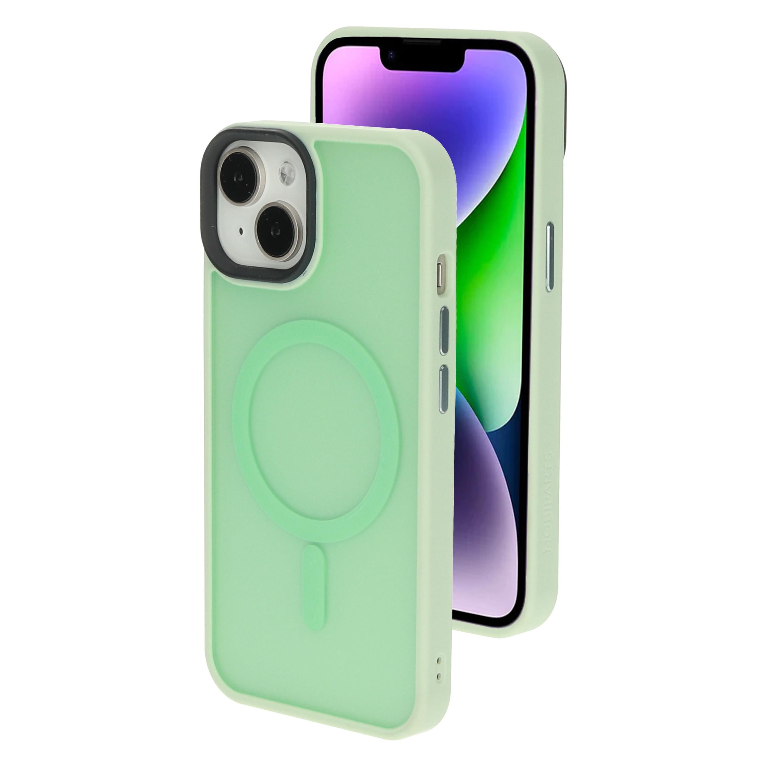 Mobiparts Hardcover Apple iPhone 14 Plus Satin Light Green Ltd Edition(Magsafe Compatible) (Apple iPhone 14 Plus) (MP-124282)
