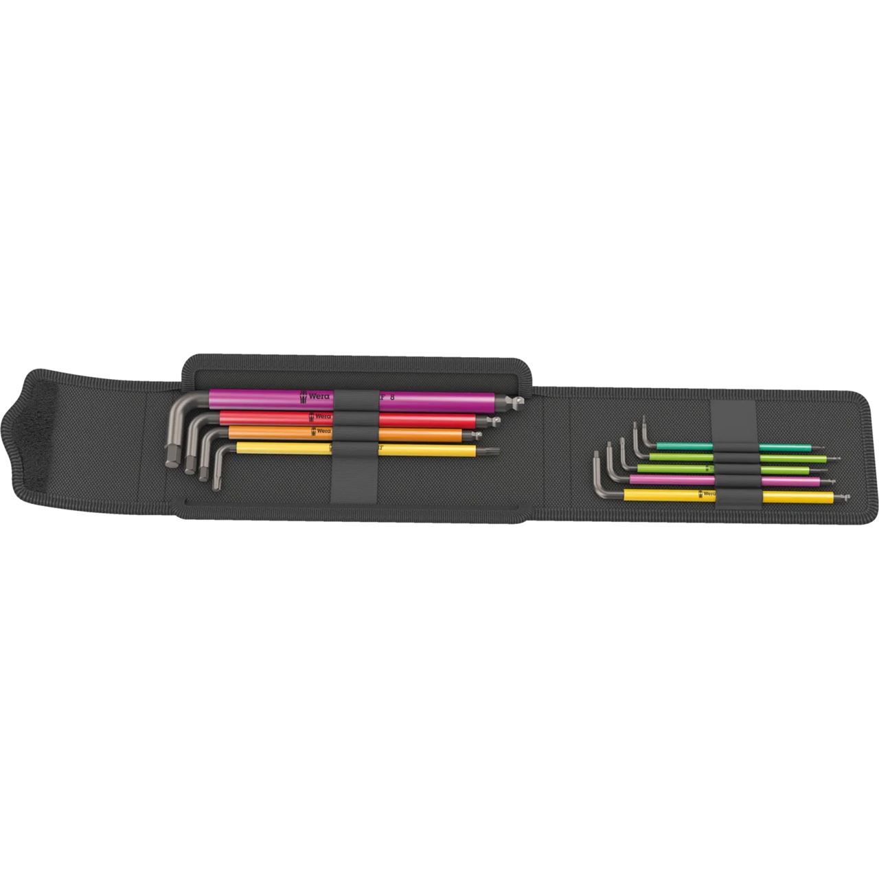 Wera Bicycle Set 4 (schwarz, 9-teilig, in robuster Falttasche)