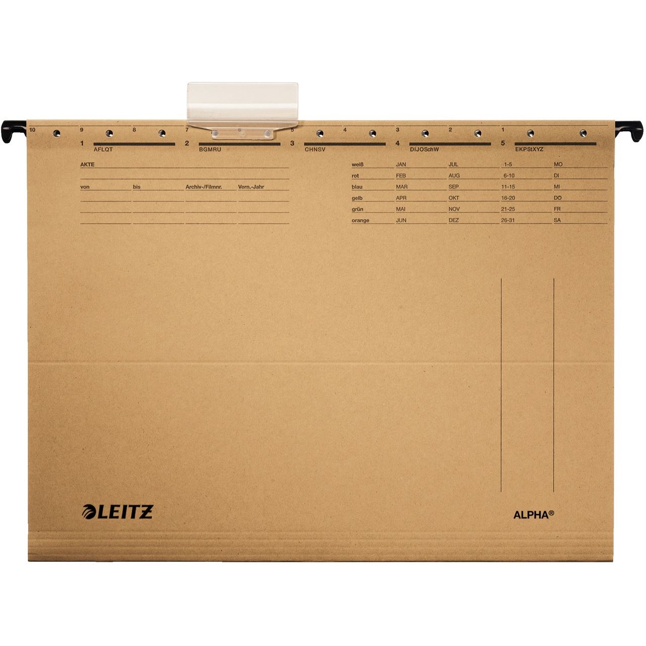 LEITZ 10 Hängemappen ALPHA 1915 naturbraun