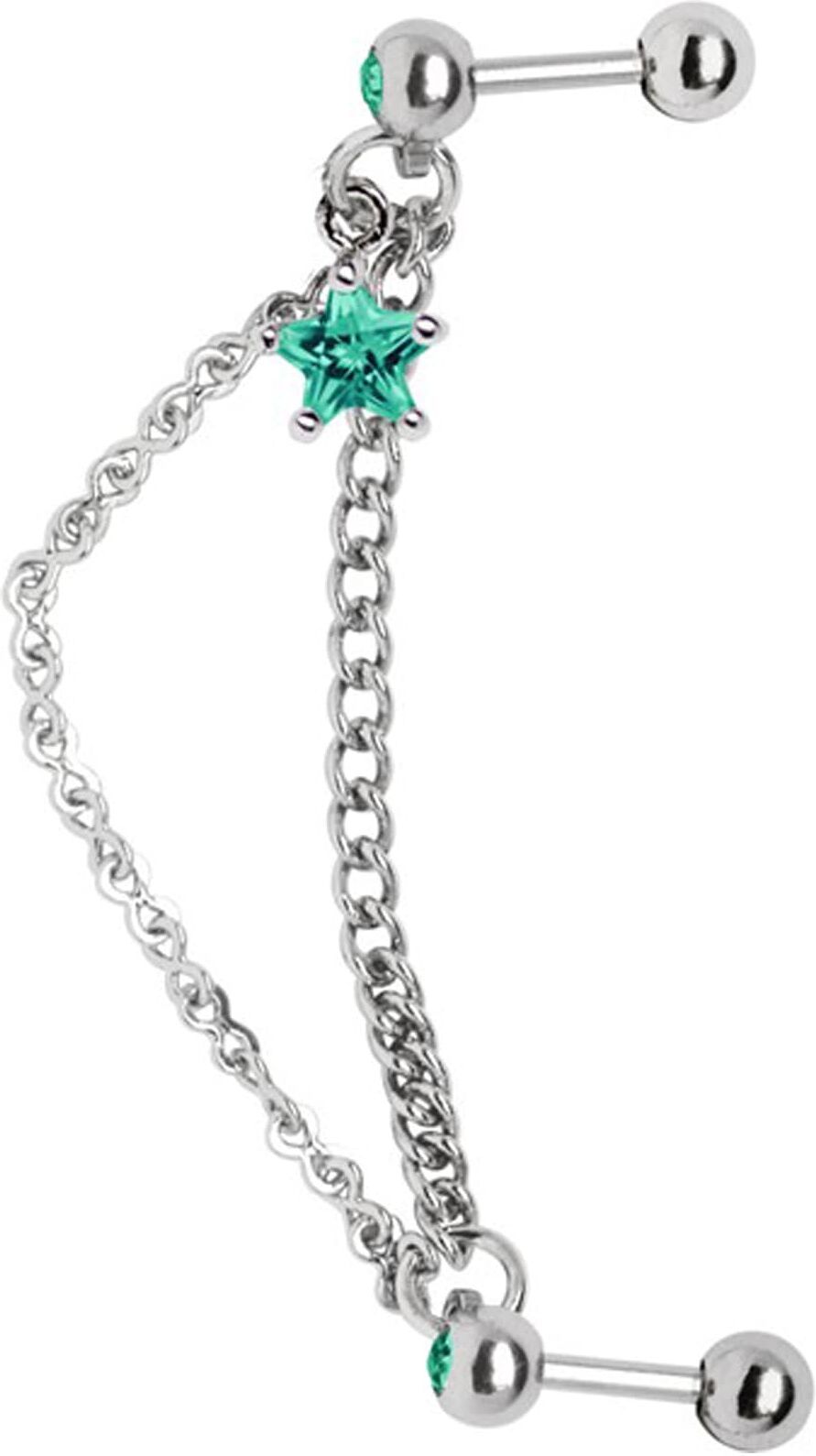 Nasenpiercing ADELIA´S "Piercing  Ohrpiercing", schwarz, Piercings, Kinder, Chirurgiestahl, Nasenpiercing