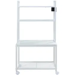 En.Casa, Schreibtisch, Rollbarer Druckertisch Svanaldsvipp 100x55x38 cm cm Weiss