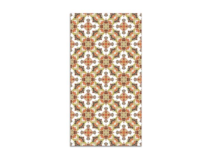 Tapis vinyle tuile style oriental orange 120x170cm