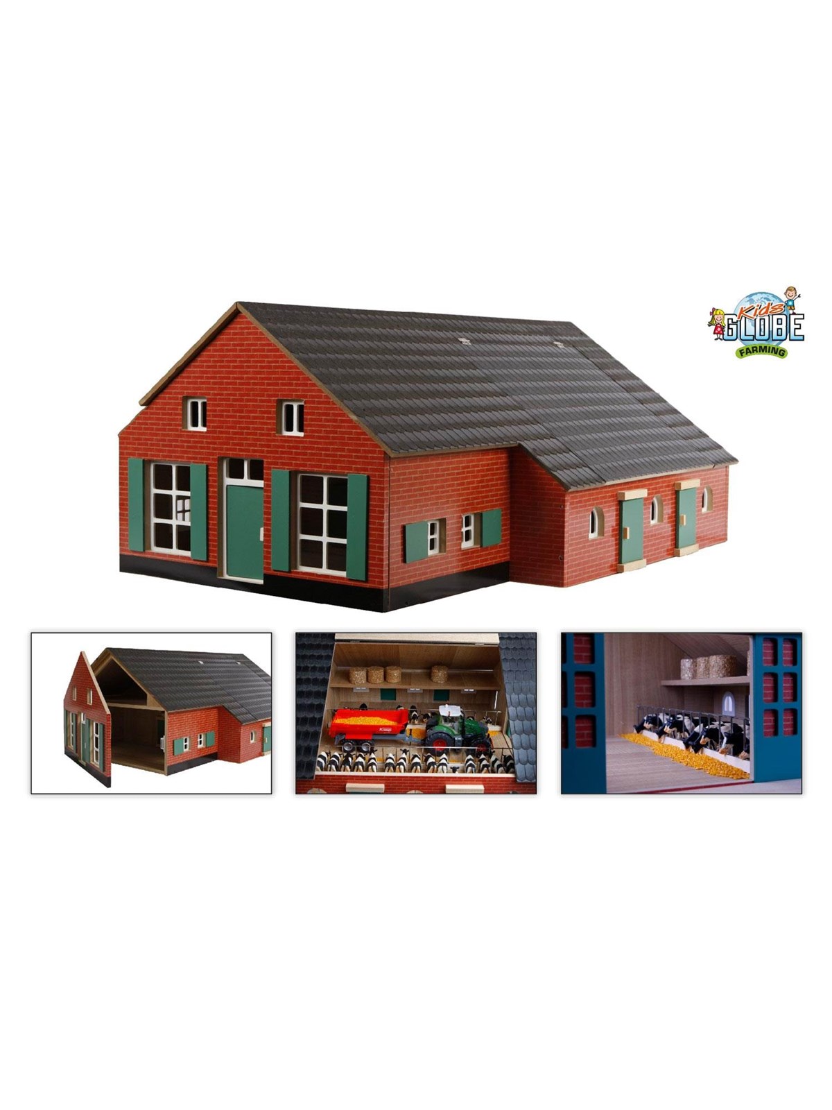 Kids Globe Farm House with Stable 1:32