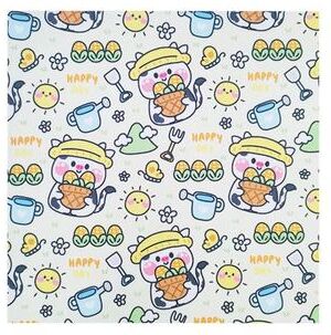 Uplift Essentials Self Adhesive Cartoon Printed Cat Grooming Restraint Wrap Fabric style 4 35.4 X 35.4 In