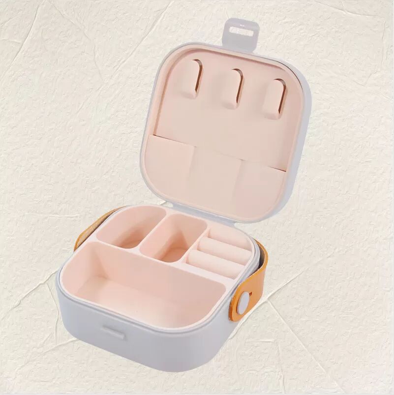 INF Silikon Schmuckschätchen mit Deckel - Reise Ohrring Organizer