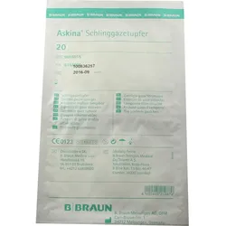Askina Schlinggazetupfer Pflaumengross Steril 20 ST