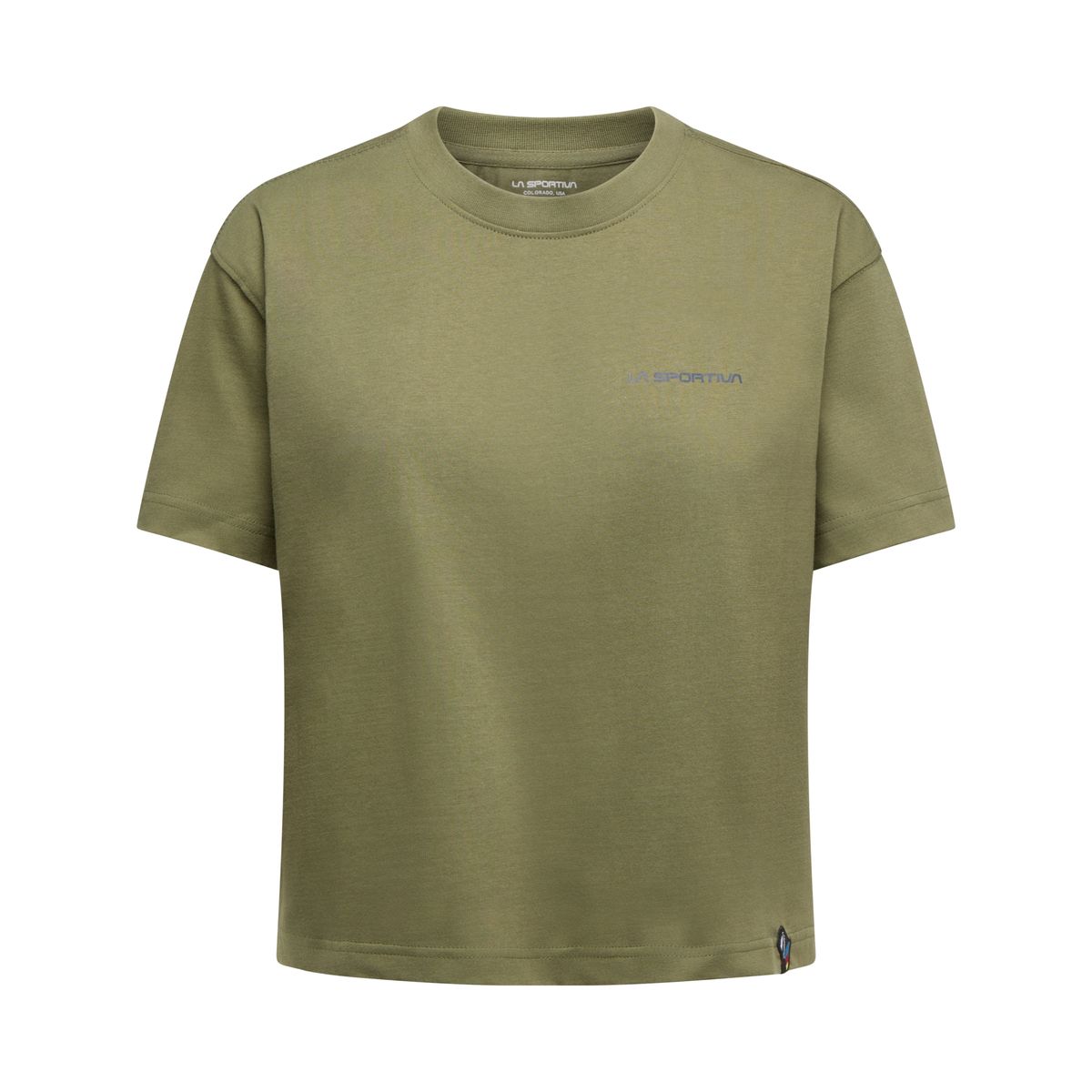 La Sportiva Trilogy Crop T-shirt Women cypress/chalk (E47W04) 2XL ZACT258E47W042XL