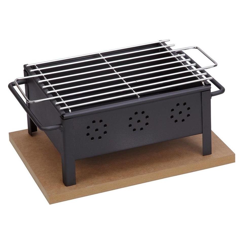 Sauvic Tischgrill für innerhalb und ausserhalb von 25x20 cm einschliesslich Edelstahlraster. (20 cm) (45312135)