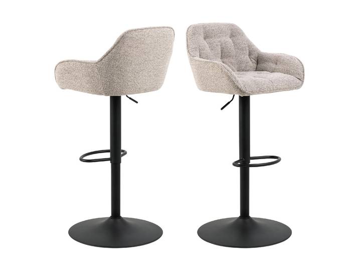 Barhocker AC DESIGN Brooke, 2 Stück , beige, B:52cm H:109cm T:52cm, Hocker, Barhocker