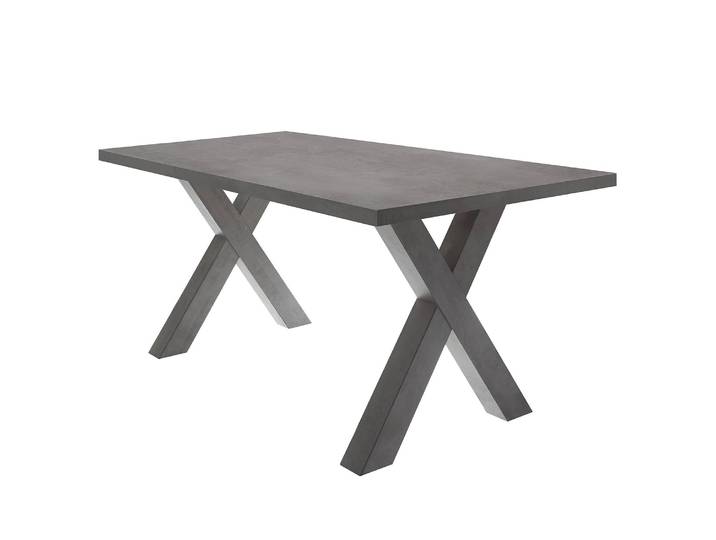 Table Leeton III 160 x 90cm Gris/Graphite