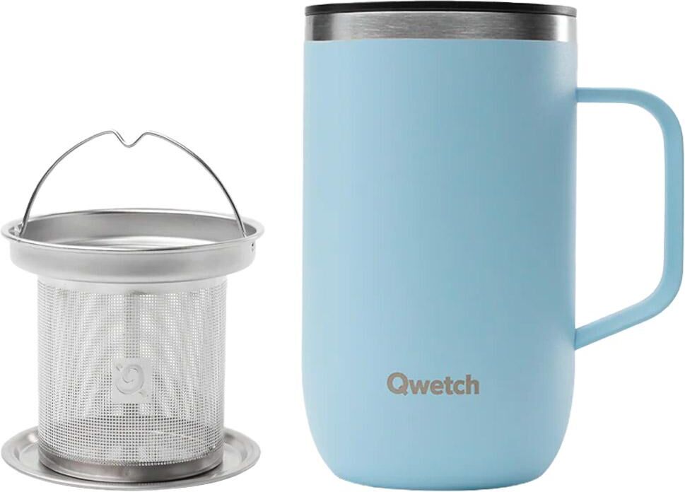 Qwetch  - Mug Tisanière 470 ml Pastel Bleu - Mug