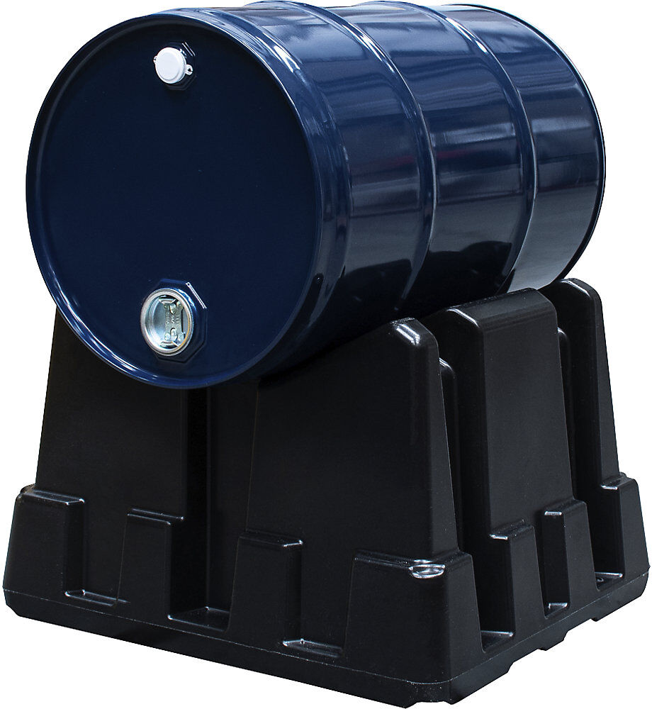 kaiserkraft Universal-Fassbock aus PE, für 60- und 200-l-Fass, schwarz