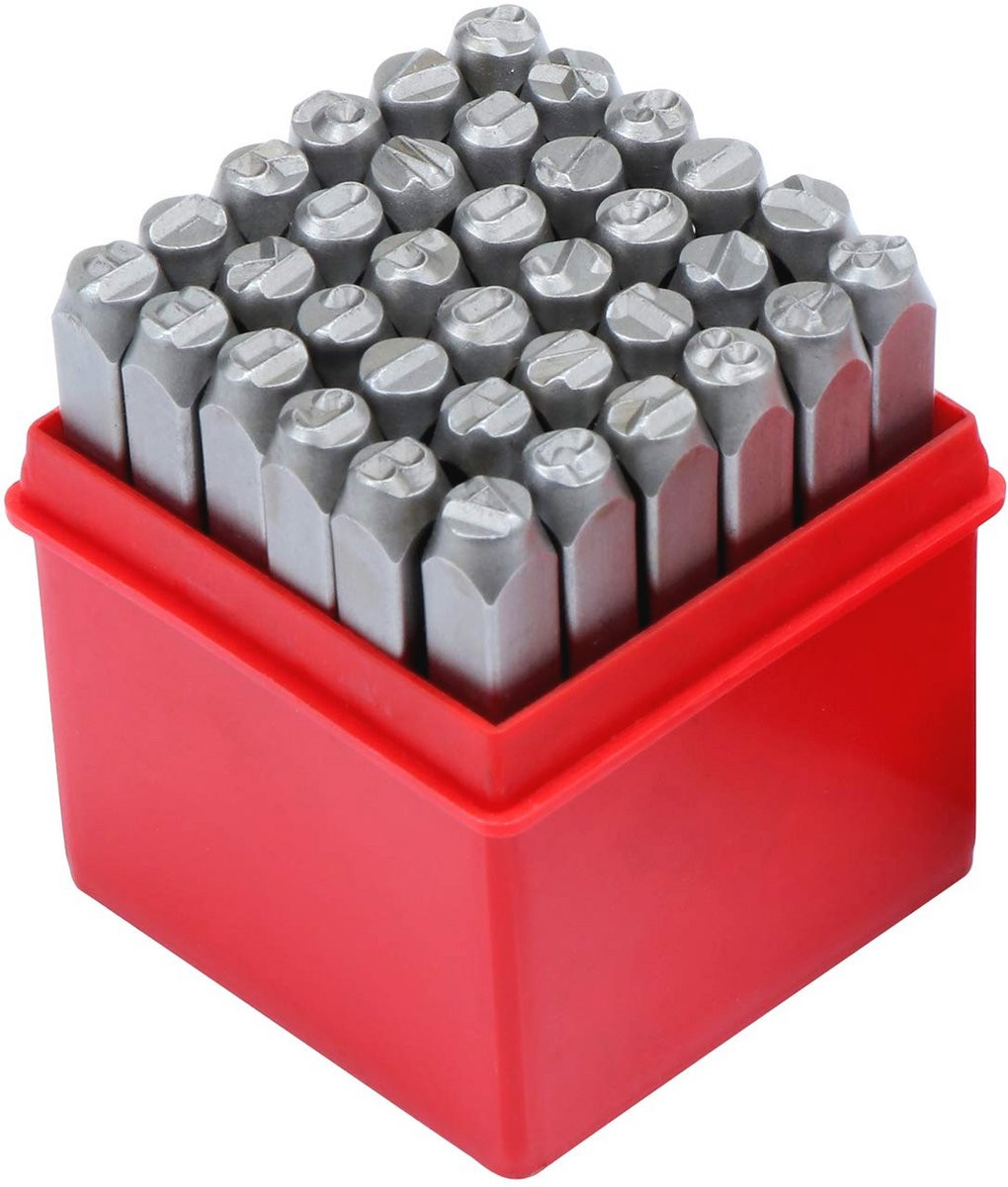 Nummer en Letter Stempelset 36 Stuks 6mm