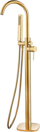 Design Badewannenarmatur stehend Gold