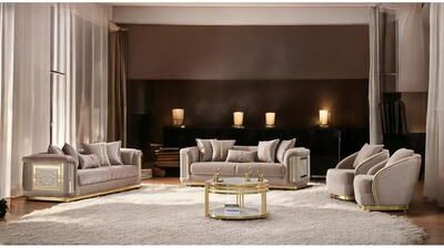 Furnia Divinia 4 Pieces Living Room Sets 2 Sofa 2 Chair