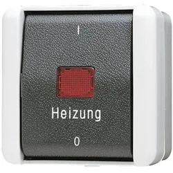JUNG Heizung-Notschalter, Schalter + Taster, Grau
